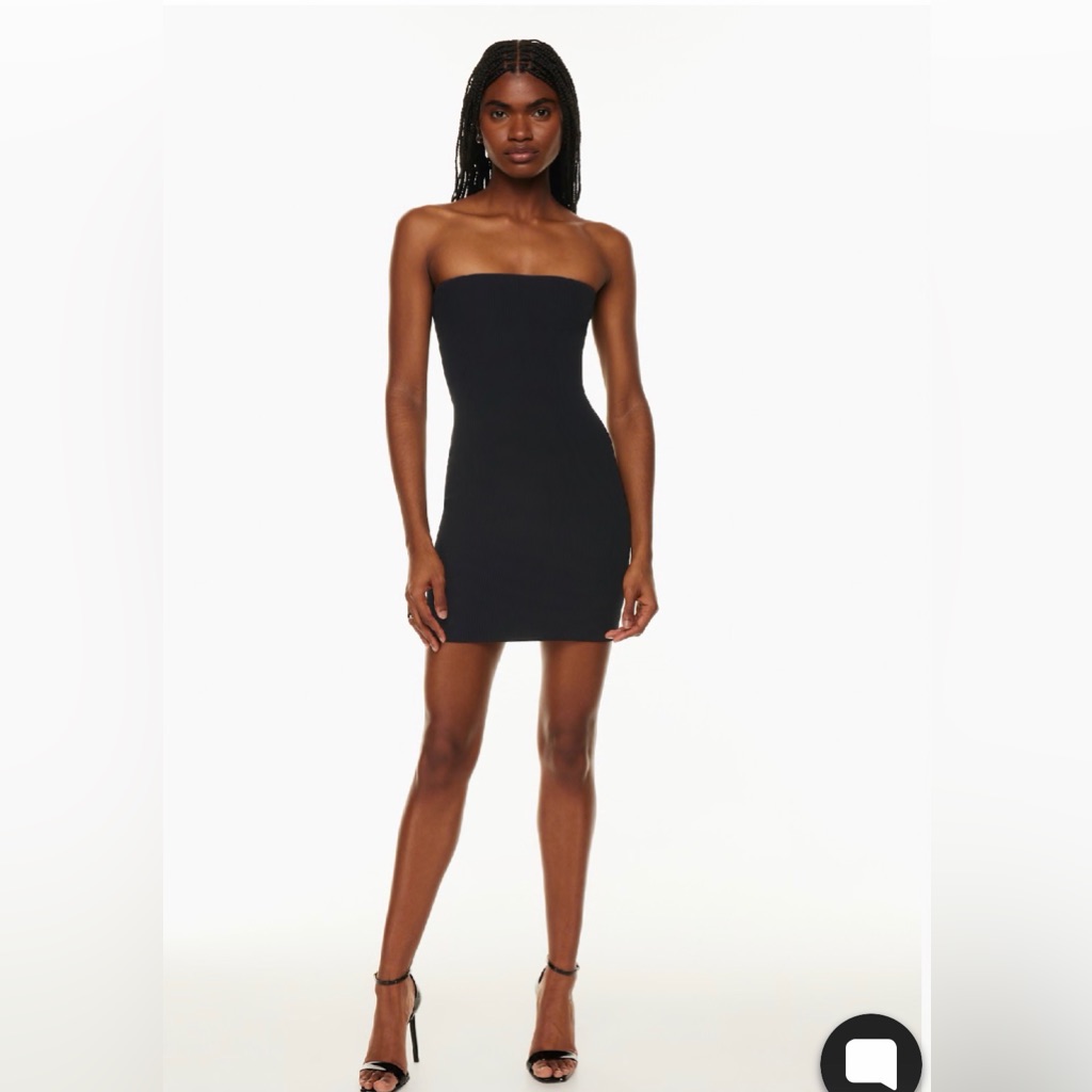 Babaton Sculpt Knit Tube Dress In Black Xs